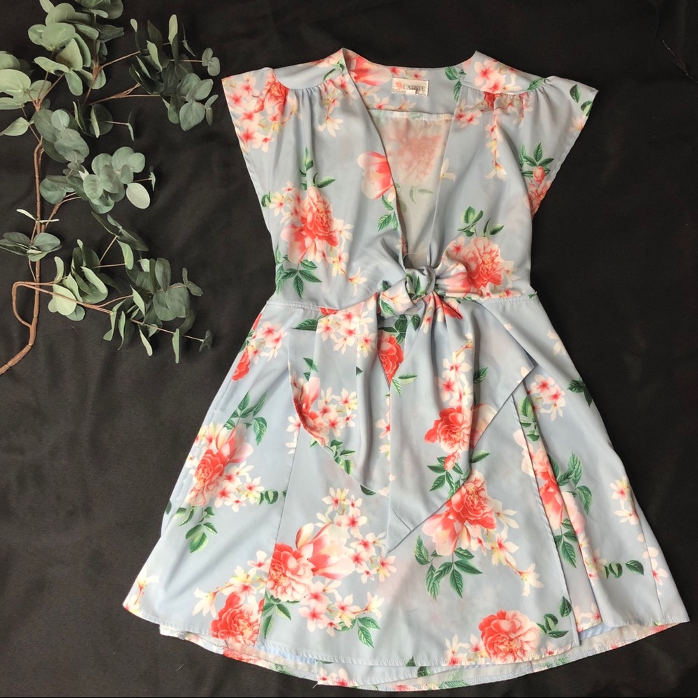 Floral Wrap Dress